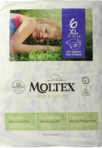 Moltex Pure & nature babyluiers XL (21 Stuks)