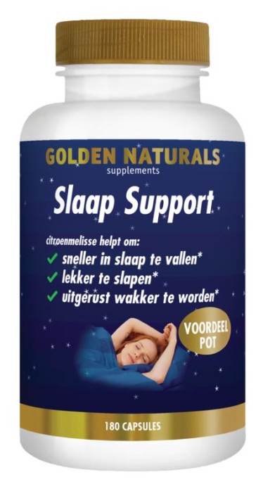 Golden Naturals Slaap support (180 Vegetarische capsules)