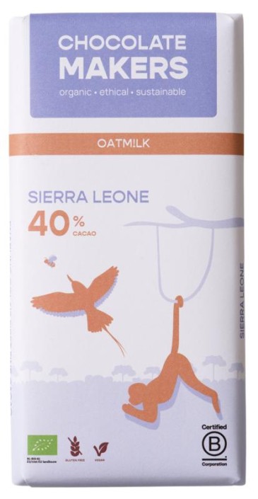 Chocolatemakers Little bee eather 40% vegan bio (80 Gram)