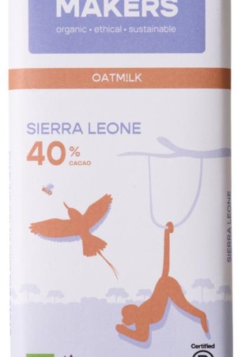 Chocolatemakers Little bee eather 40% vegan bio (80 Gram)