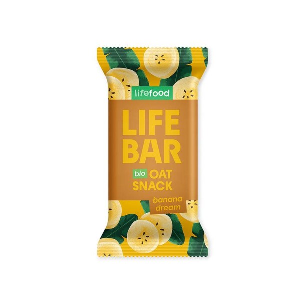 Lifefood Lifebar oatsnack banana dream bio (40 Gram)