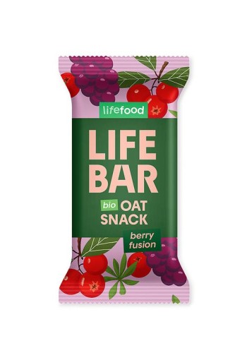 Lifefood Lifebar oatsnack berry fusion bio (40 Gram)