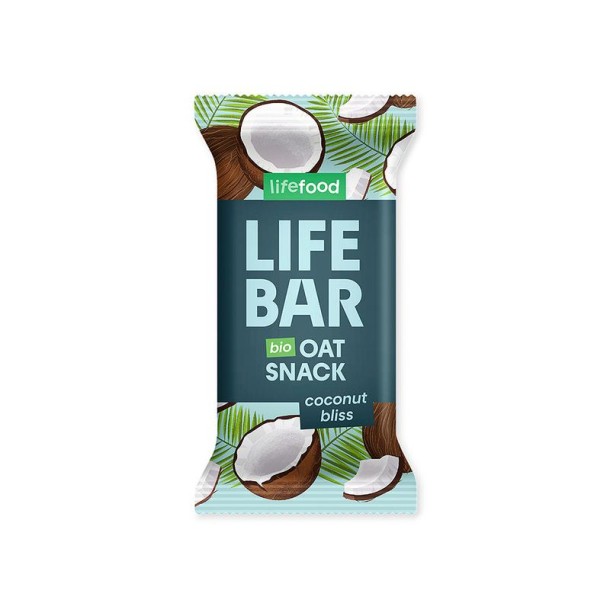 Lifefood Lifebar oatsnack kokos bliss bio (40 Gram)