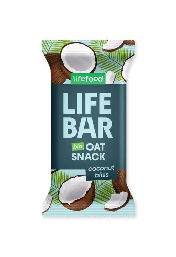 Lifefood Lifebar oatsnack kokos bliss bio (40 Gram)