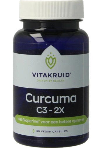 Vitakruid Curcuma C3-2X (95% curcuminoiden) met Bioperine  30 Vegetarische capsules