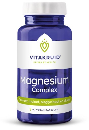 Vitakruid Magnesium Complex Tauraat Malaat Bisglycinaat (90 Vegetarische capsules)