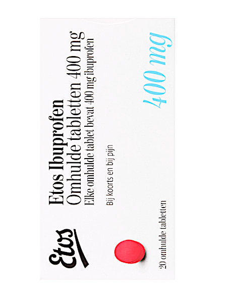 Etos Ibuprofen 400 mg tabletten ( 20 tabl )
