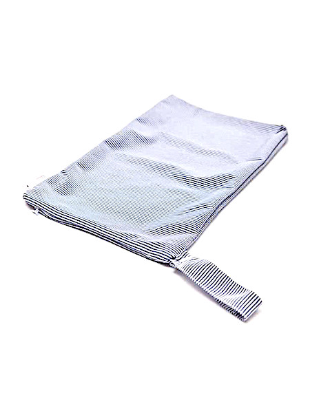 Bambooty Wetbag luierzak blauw/wit strepen