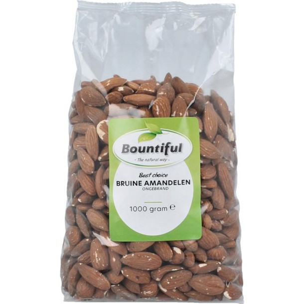 Bountiful Bruine amandelen (1000 Gram)
