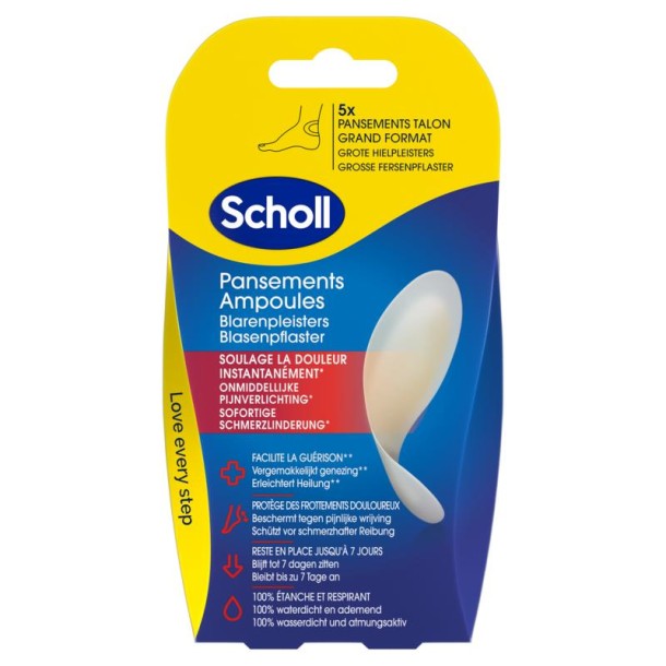 Scholl Blarenpleister hiel large (5 Stuks)