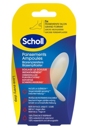 Scholl Blarenpleister hiel large (5 Stuks)