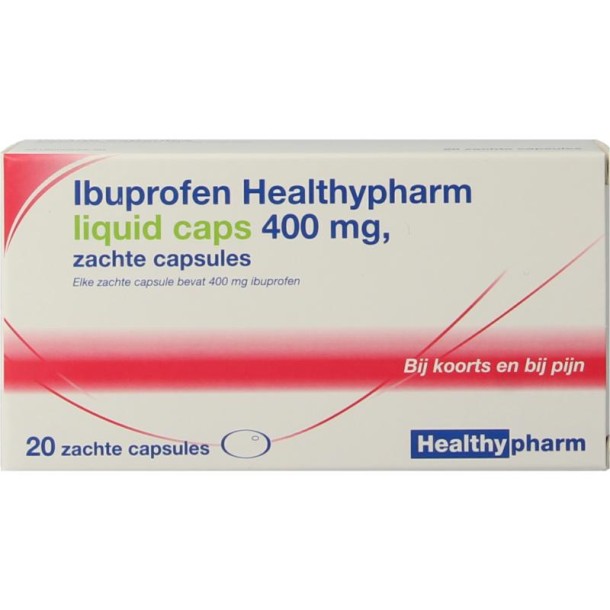 Healthypharm Ibuprofen 400mg liquid caps (20 Capsules)