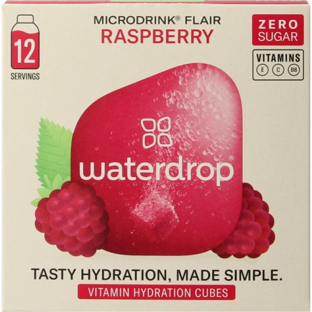 Waterdrop Microdrink flair raspberry bruistabletten (12 Stuks)