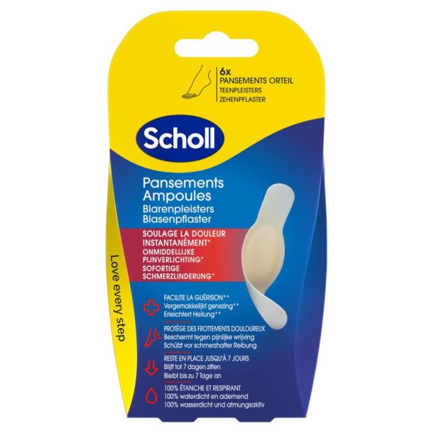 Scholl Blarenpleister tenen (6 Stuks)