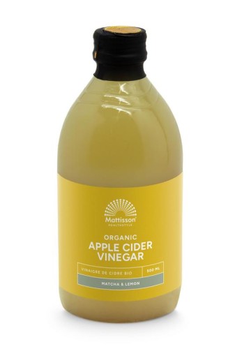 Mattisson Organic apple cider vinegar matcha lemon bio (500 Milliliter)