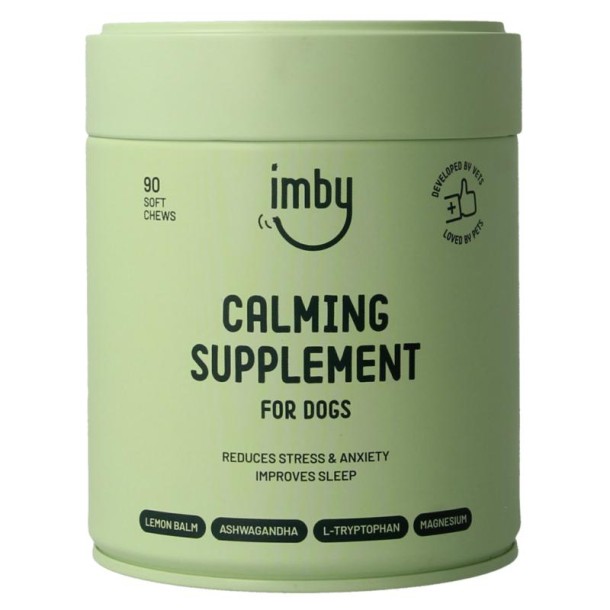 Imby Pet Food Anti stress supplement hond (90 Kauwtabletten)