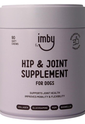 Imby Pet Food Gewrichten & mobiliteit supplementen hond (90 Kauwtabletten)