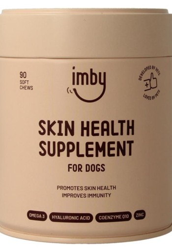 Imby Pet Food Huid & vacht supplement hond (90 Kauwtabletten)