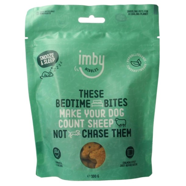 Imby Pet Food Hondensnack biscuit plantaardig (100 Gram)