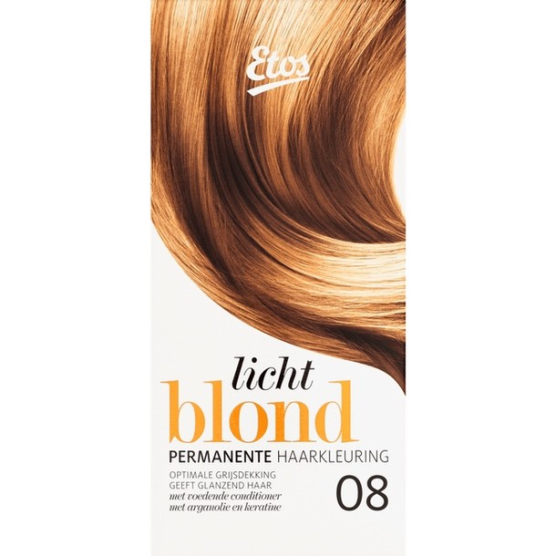 Etos Permanente Haarkleuring 08 Licht Blond 120 ml 