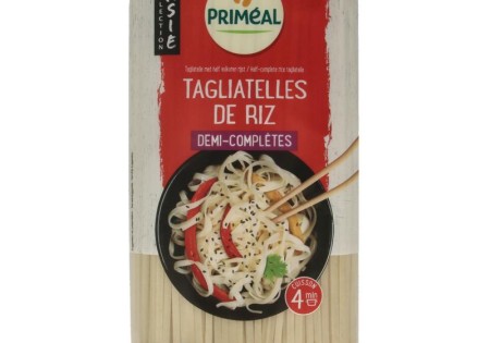 Primeal Rijstnoedels van halfvolkoren rijst bio (400 Gram)