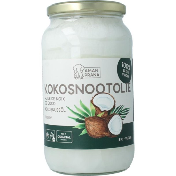 Amanprana Kokosnootolie bio (1000 Milliliter)