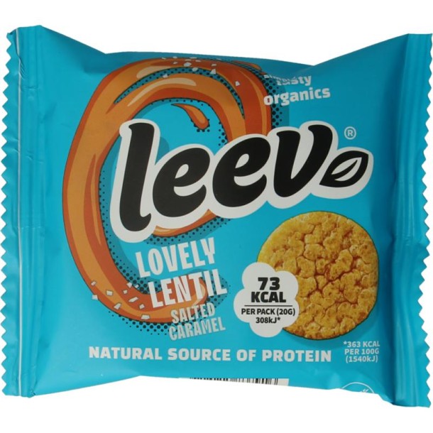 Leev Lovely lentil cakes caramel bio (20 Gram)