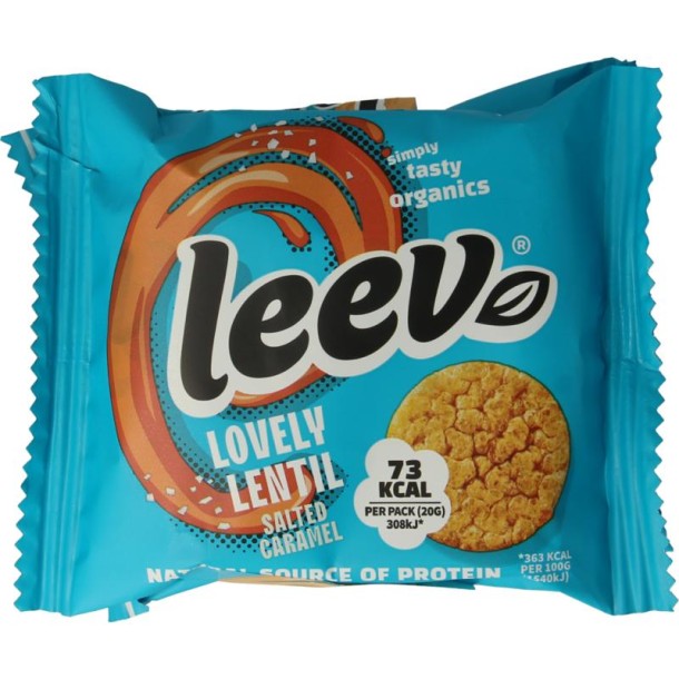 Leev Lovely lentil cakes caramel bio (60 Gram)