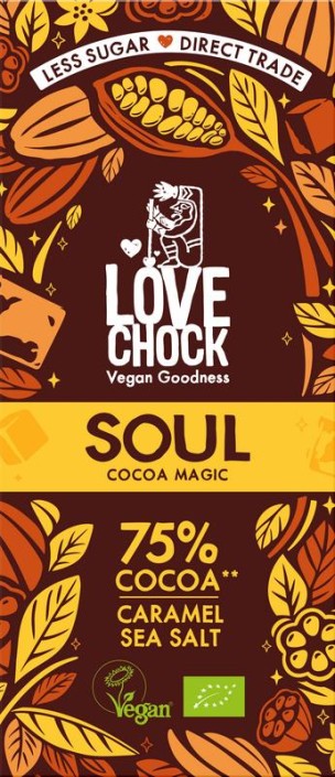 Lovechock Soul caramel sea salt bio (70 Gram)