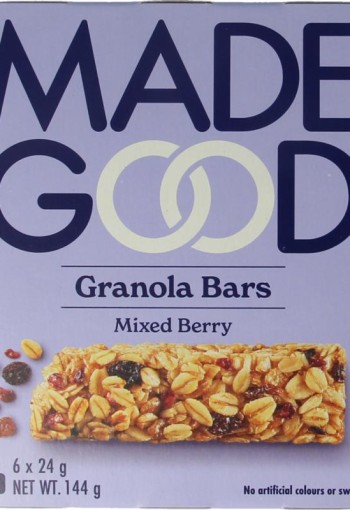 Madegood Granola bar mixed berries 24 gram bio (6 Stuks)