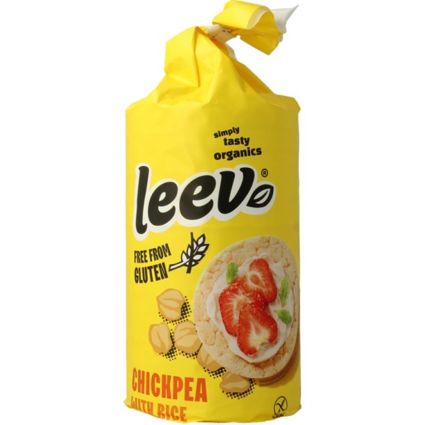 Leev Kikkererwten wafels glutenvrij bio (100 Gram)