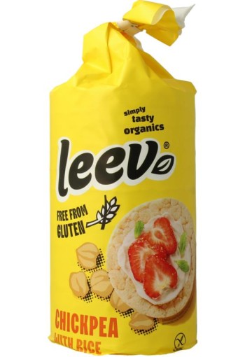 Leev Kikkererwten wafels glutenvrij bio (100 Gram)