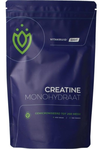 Vitakruid Creatine Monohydraat gemicroniseerd tot 200 mesh (450 Gram)
