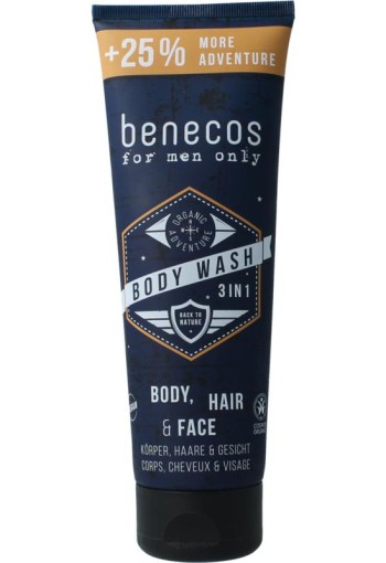 Benecos Bio for men only body, hair & face wash (250 Milliliter)