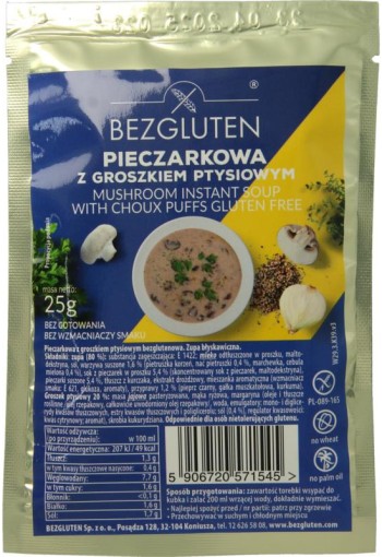 Bezgluten Champignonsoep glutenvrij (25 Gram)