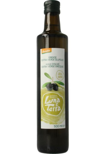 Luna E Terra Olijfolie Grieks extra vierge demeter bio (500 Milliliter)