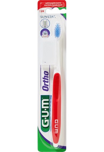 Gum Ortho Tandenborstel ( rood )