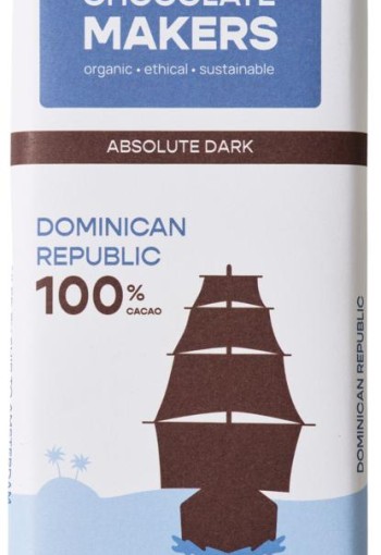 Chocolatemakers Reep tres hombres 100% extra puur fairtrade bio (80 Gram)