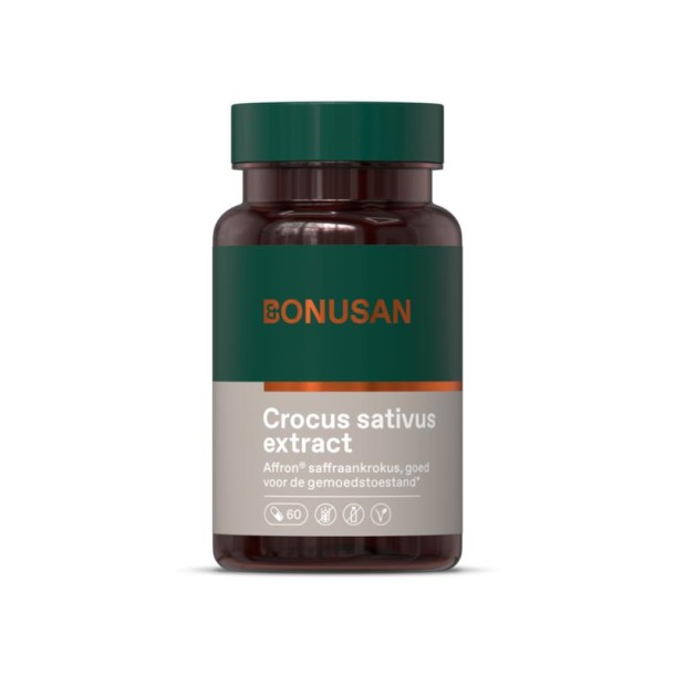 Bonusan Crocus sativus extract (60 Vegetarische capsules)