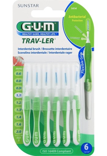 Gum Trav-Ler Groen Tandenragers 1,1 MM 