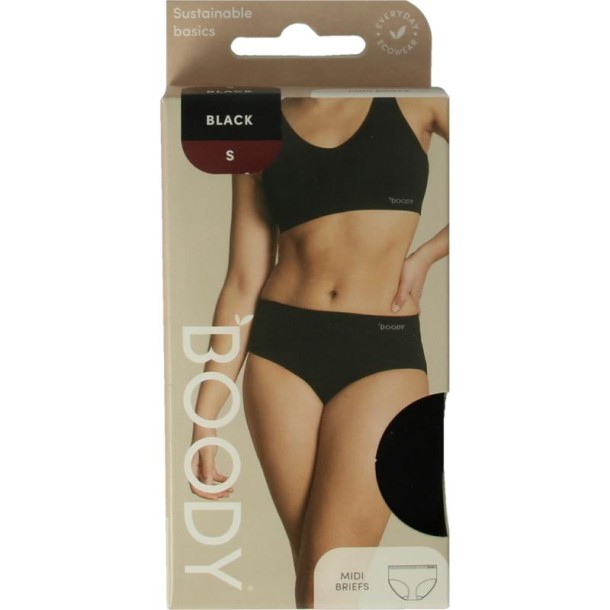 Boody Midi heupslip zwart S (1 Stuks)