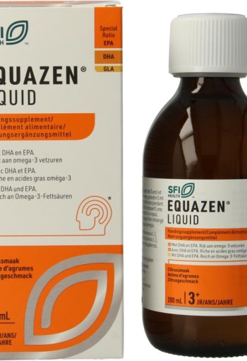 Equazen Equazen liquid citrus omega 3- & 6-vetzuren (200 Milliliter)