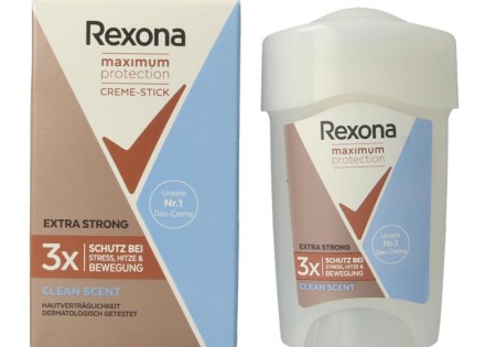 Rexona Deodorant stick woman max prot clean scent 45 Milliliter