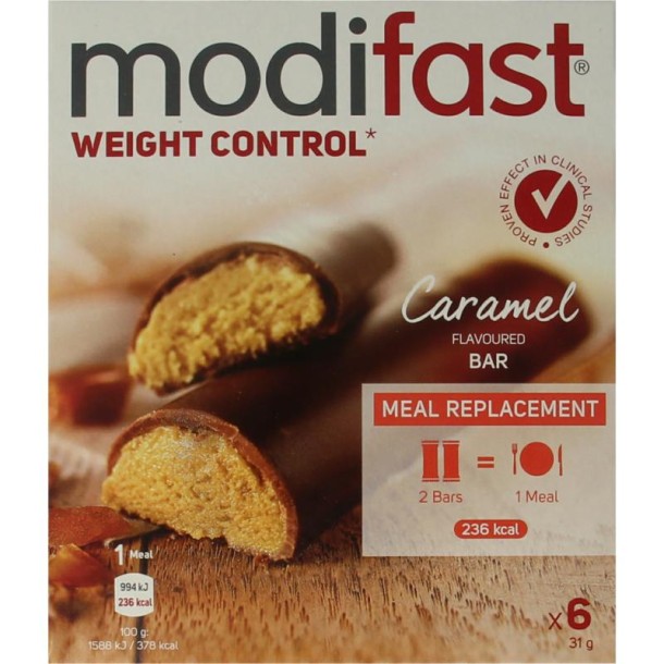 Modifast Intensive lunchbar caramel (186 Gram)