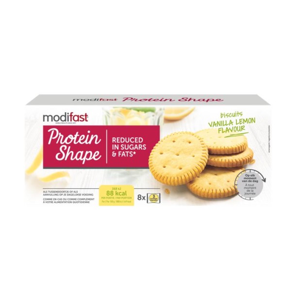 Modifast Proteine shape biscuits vanilla and lemon (156 Gram)
