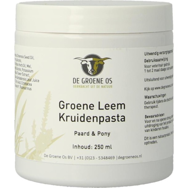 Groene Os Groene leem kruidenpasta (250 Milliliter)