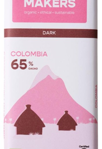 Chocolatemakers Pure love reep 65% puur fairtrade bio (80 Gram)
