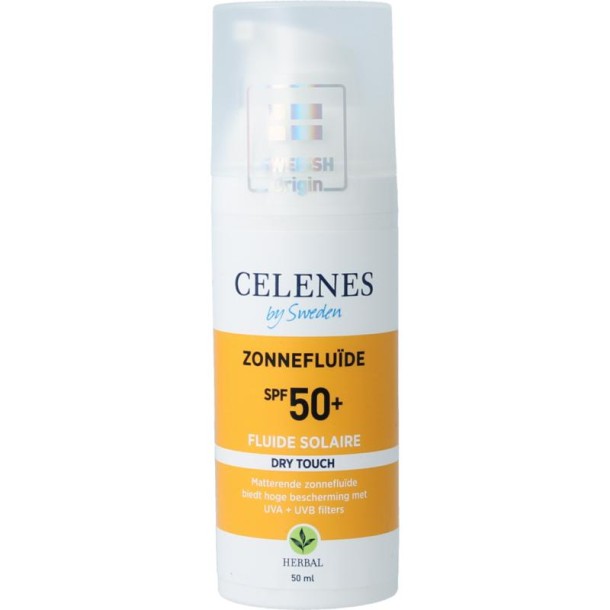 Celenes Herbal dry touch sunscreen fluid SPF50 (50 Milliliter)