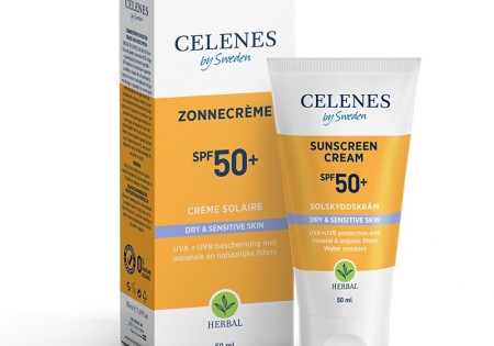Celenes Herbal sunscreen sensitive/dry skin SPF50+ (50 Milliliter)
