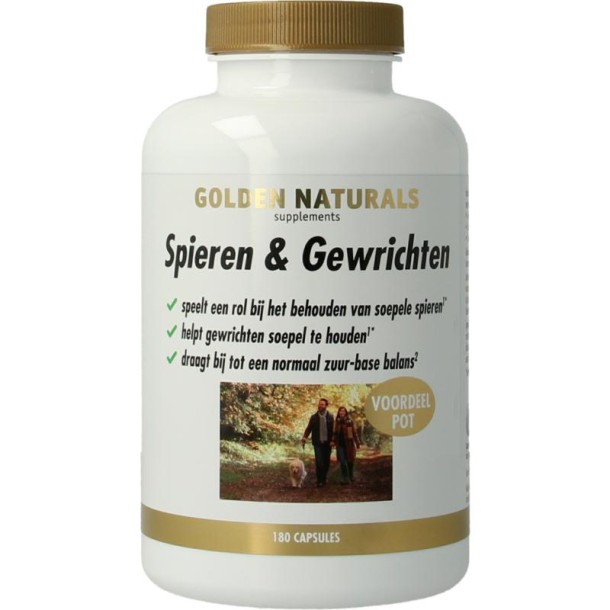 Golden Naturals Spieren en gewrichten (180 Capsules)